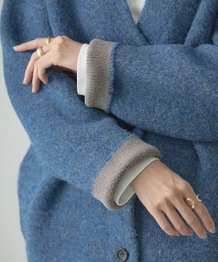 AMERICAN HOLIC「VネックWフェイスニットカーディガン【WEB限定カラー有り】」|カーディガン|