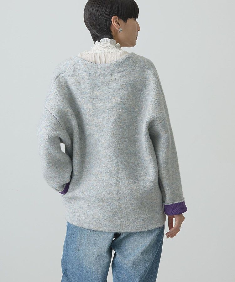 AMERICAN HOLIC「VネックWフェイスニットカーディガン【WEB限定カラー有り】」|カーディガン|