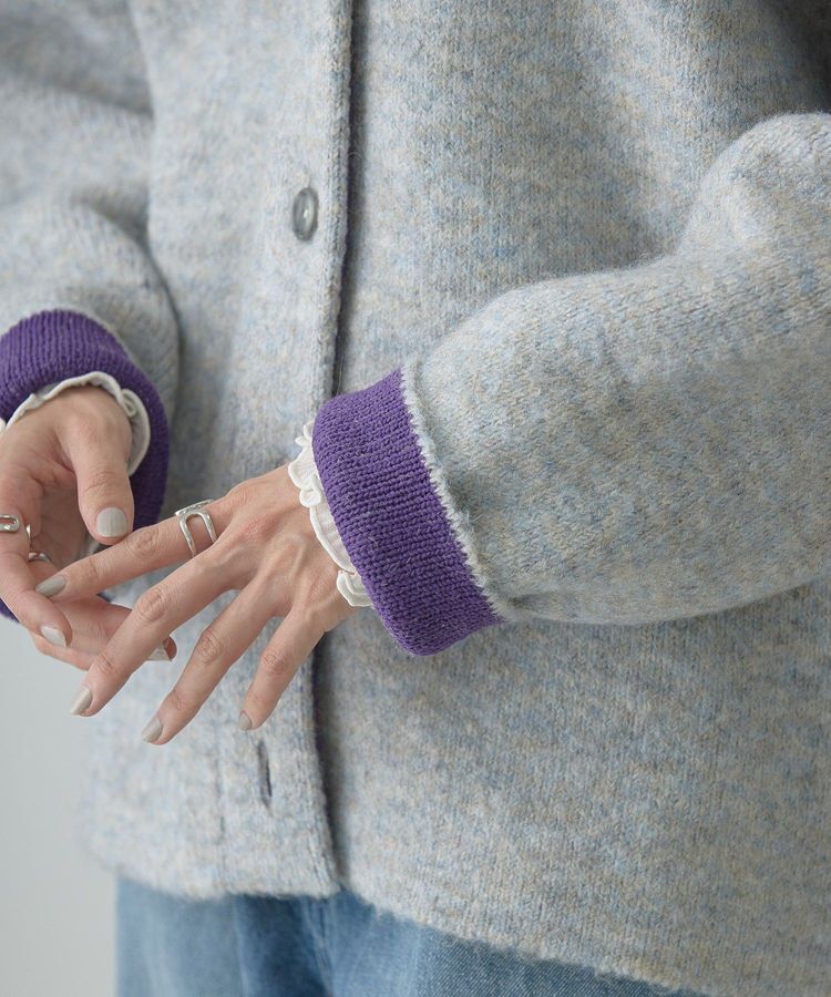 AMERICAN HOLIC「VネックWフェイスニットカーディガン【WEB限定カラー有り】」|カーディガン|