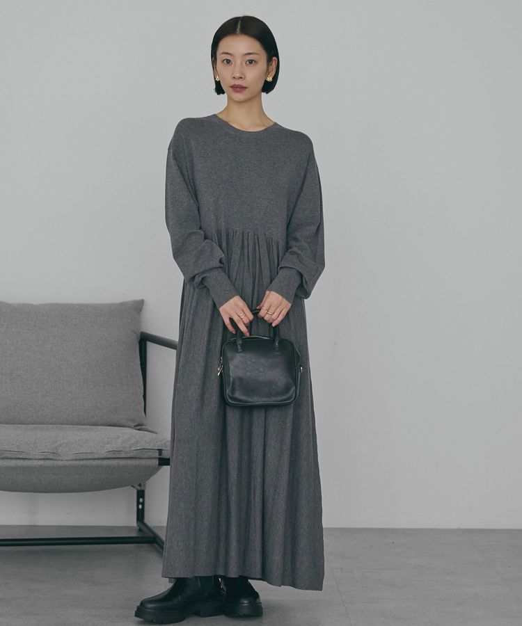 AMERICAN HOLIC「【WEB限定】バイパチティアードニットワンピース＜静電気軽減＞」|ワンピース|