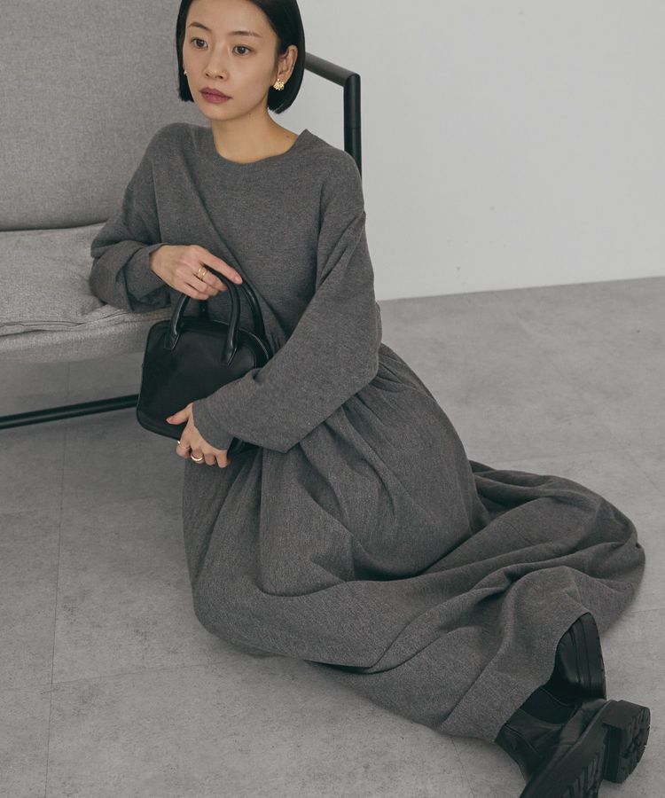 AMERICAN HOLIC「【WEB限定】バイパチティアードニットワンピース＜静電気軽減＞」|ワンピース|