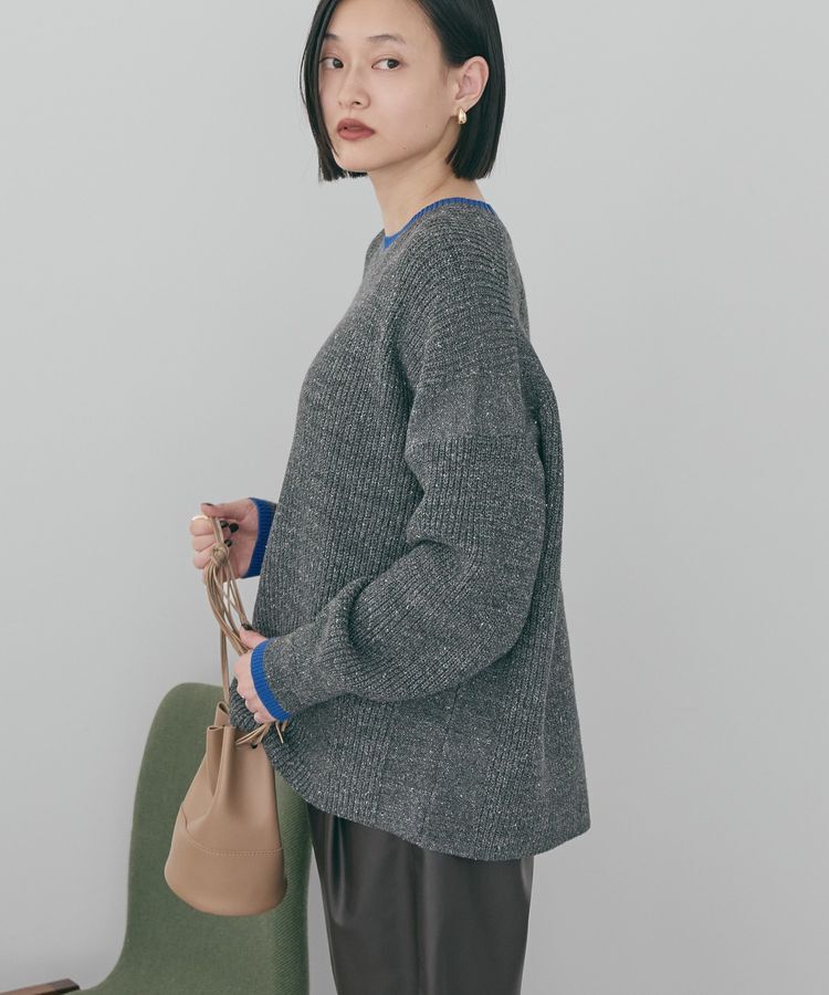 AMERICAN HOLIC「【WEB限定】配色ラインニットプルオーバー」|ニット・セーター|