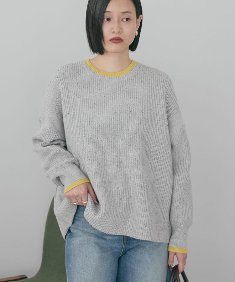 AMERICAN HOLIC「【WEB限定】配色ラインニットプルオーバー」|ニット・セーター|