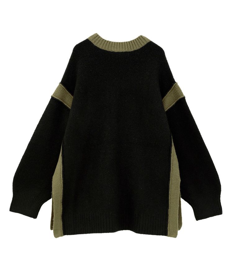 AMERICAN HOLIC「バイカラーニットプルオーバー【WEB限定カラー有り】」|ニット・セーター|