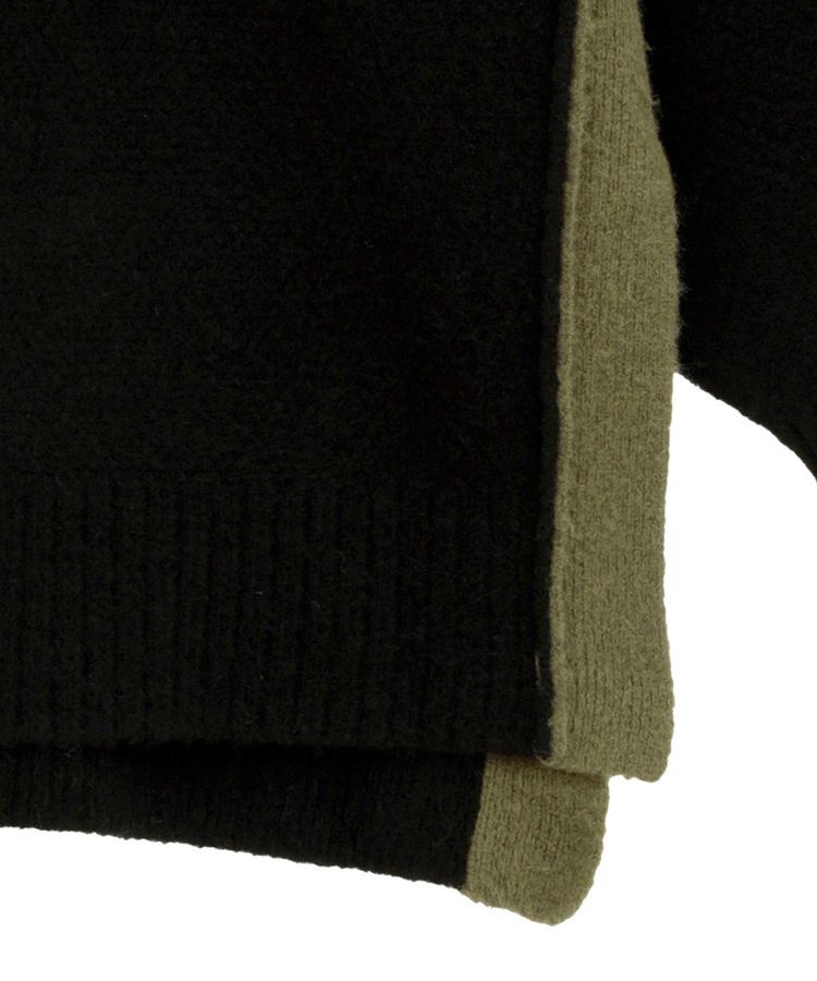 AMERICAN HOLIC「バイカラーニットプルオーバー【WEB限定カラー有り】」|ニット・セーター|