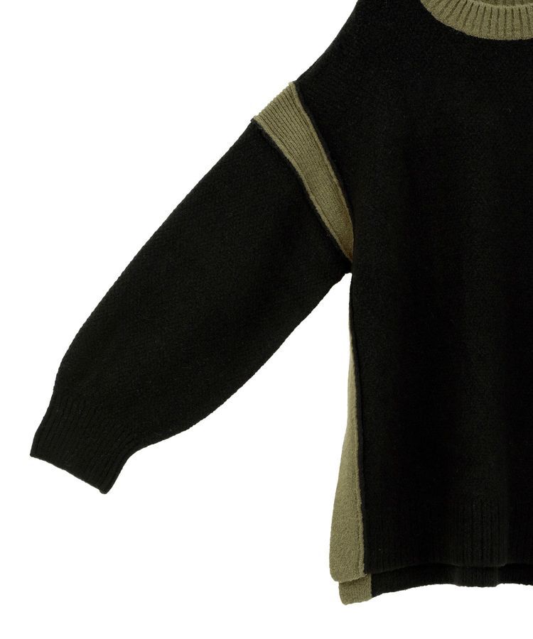 AMERICAN HOLIC「バイカラーニットプルオーバー【WEB限定カラー有り】」|ニット・セーター|