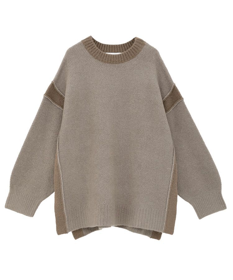 AMERICAN HOLIC「バイカラーニットプルオーバー【WEB限定カラー有り】」|ニット・セーター|