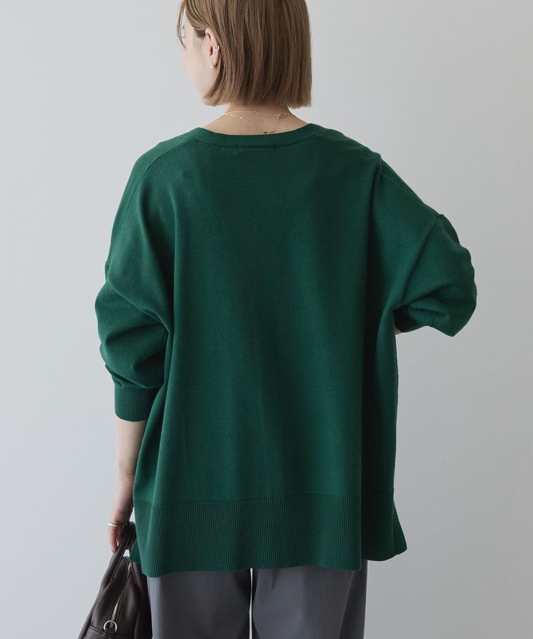 AMERICAN HOLIC「【WEB限定】バイパチVネックルーズカーディガン＜静電気軽減＞」|カーディガン|