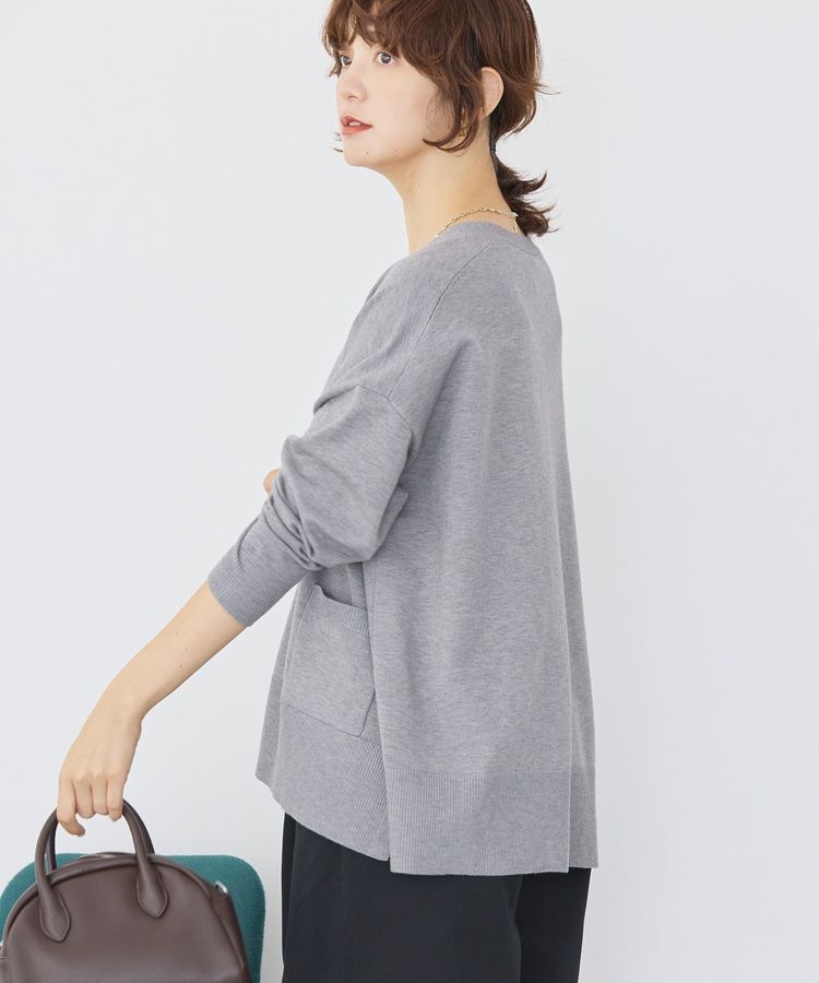 AMERICAN HOLIC「【WEB限定】バイパチVネックルーズカーディガン＜静電気軽減＞」|カーディガン|