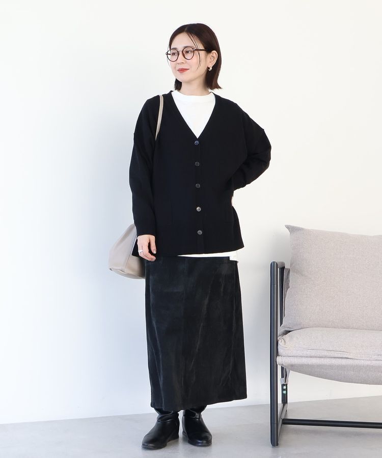 AMERICAN HOLIC「【WEB限定】バイパチVネックルーズカーディガン＜静電気軽減＞」|カーディガン|