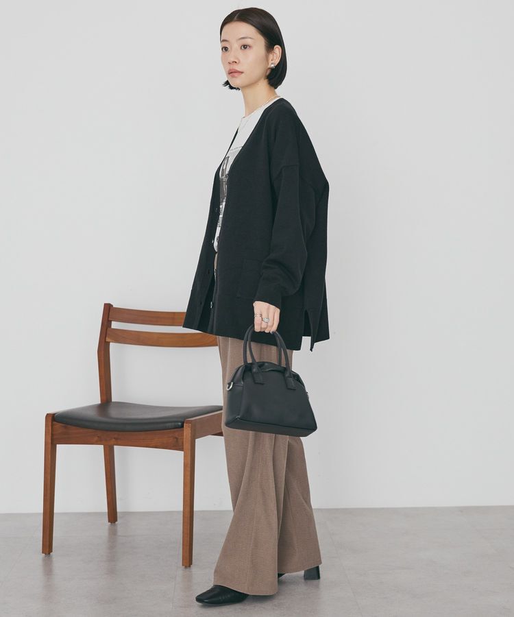 AMERICAN HOLIC「【WEB限定】バイパチVネックルーズカーディガン＜静電気軽減＞」|カーディガン|