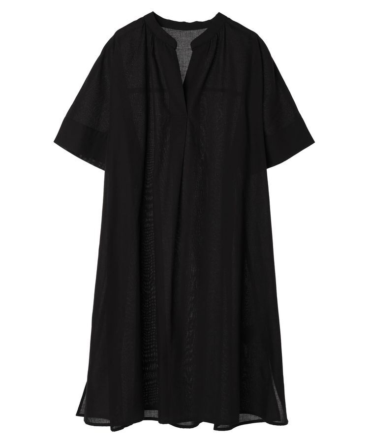 Green Parks「綿麻混スキッパーミニワンピース」|ワンピース|