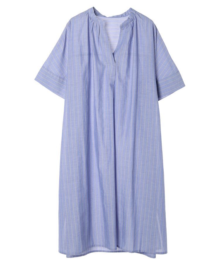 Green Parks「綿麻混スキッパーミニワンピース」|ワンピース|