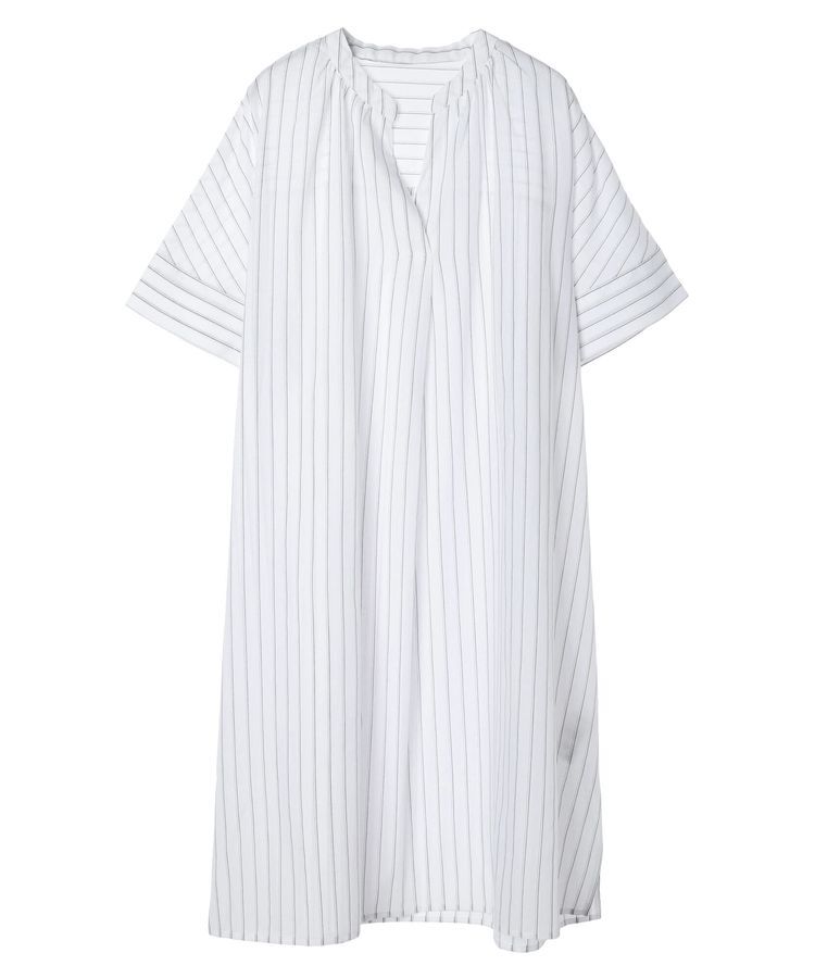 Green Parks「綿麻混スキッパーミニワンピース」|ワンピース|