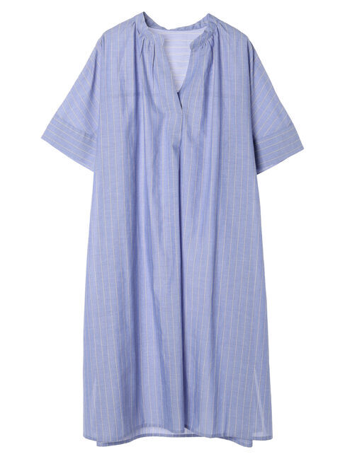 Green Parks「綿麻混スキッパーミニワンピース」|ワンピース|