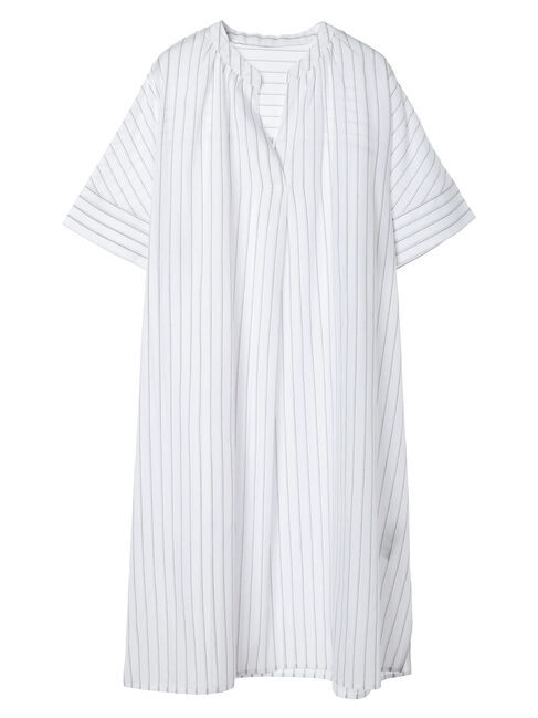 Green Parks「綿麻混スキッパーミニワンピース」|ワンピース|