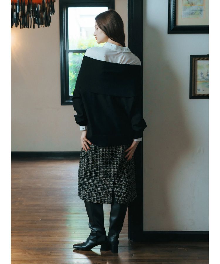 YECCA VECCA「ツイードスカート」|スカート|