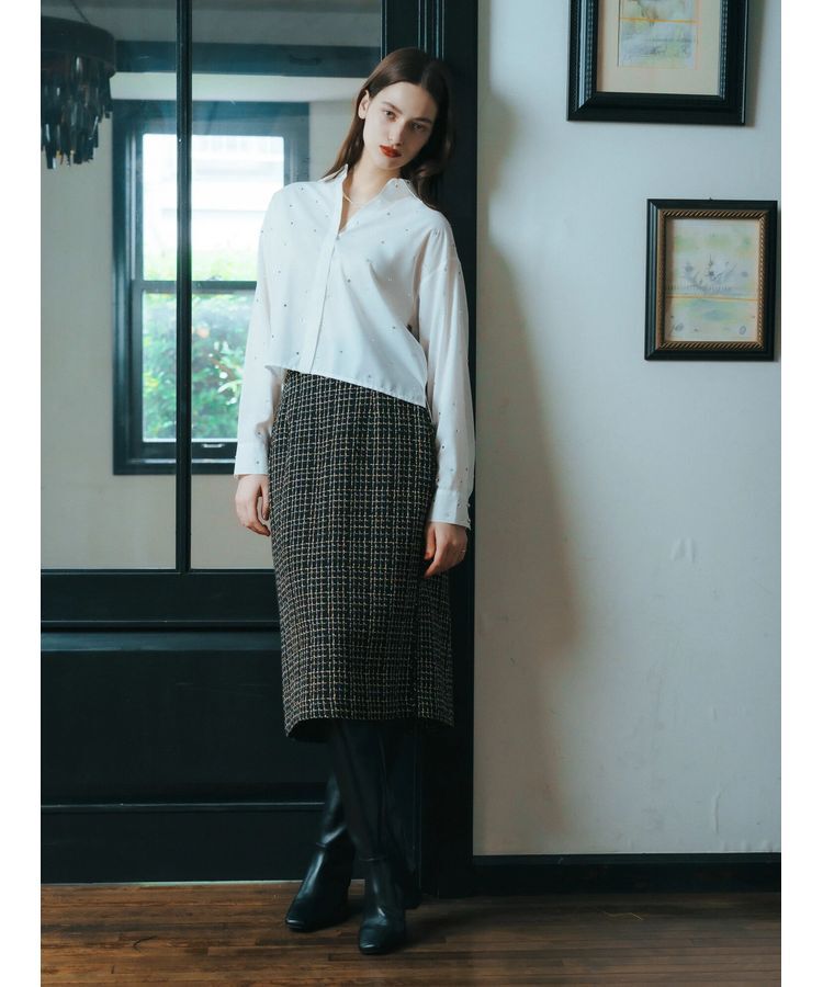 YECCA VECCA「ツイードスカート」|スカート|