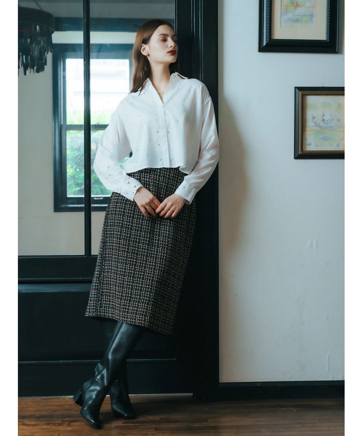 YECCA VECCA「ツイードスカート」|スカート|