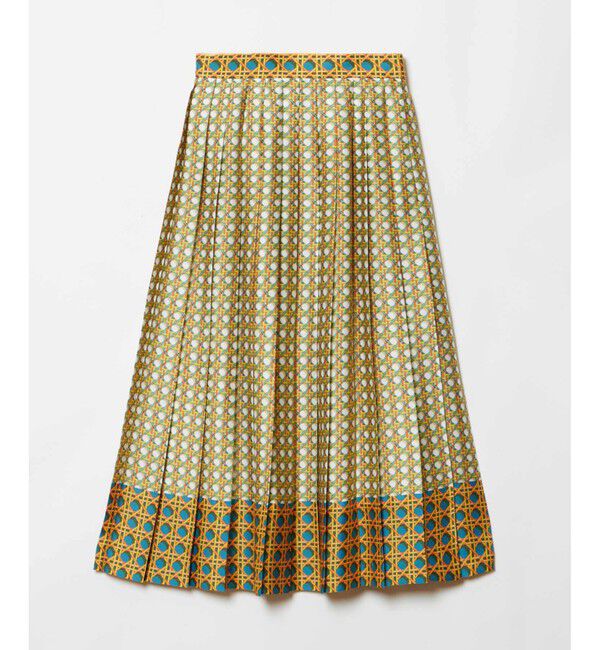 LOULOU WILLOUGHBY「【LOULOU WILLOUGHBY】バスケットプリントプリーツスカート」|スカート|