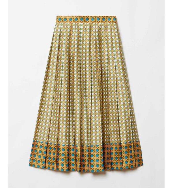 LOULOU WILLOUGHBY「【LOULOU WILLOUGHBY】バスケットプリントプリーツスカート」|スカート|