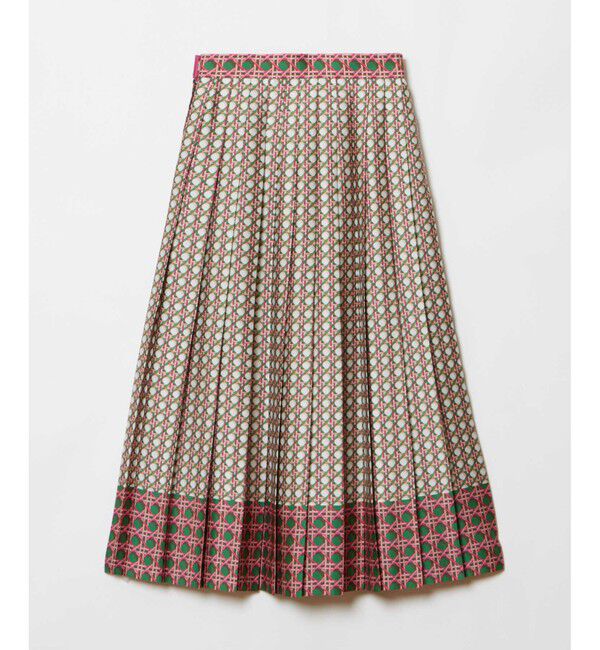 LOULOU WILLOUGHBY「【LOULOU WILLOUGHBY】バスケットプリントプリーツスカート」|スカート|