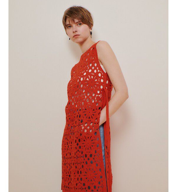 allureville「マクラメ刺繍ワンピース」|ワンピース|