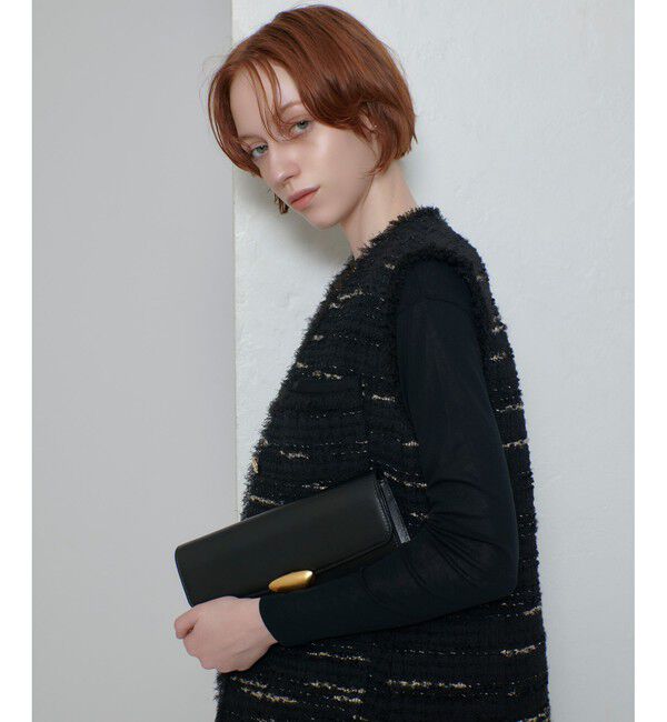 allureville「ジオリカツィードフリンジジレ」|ベスト・ジレ|