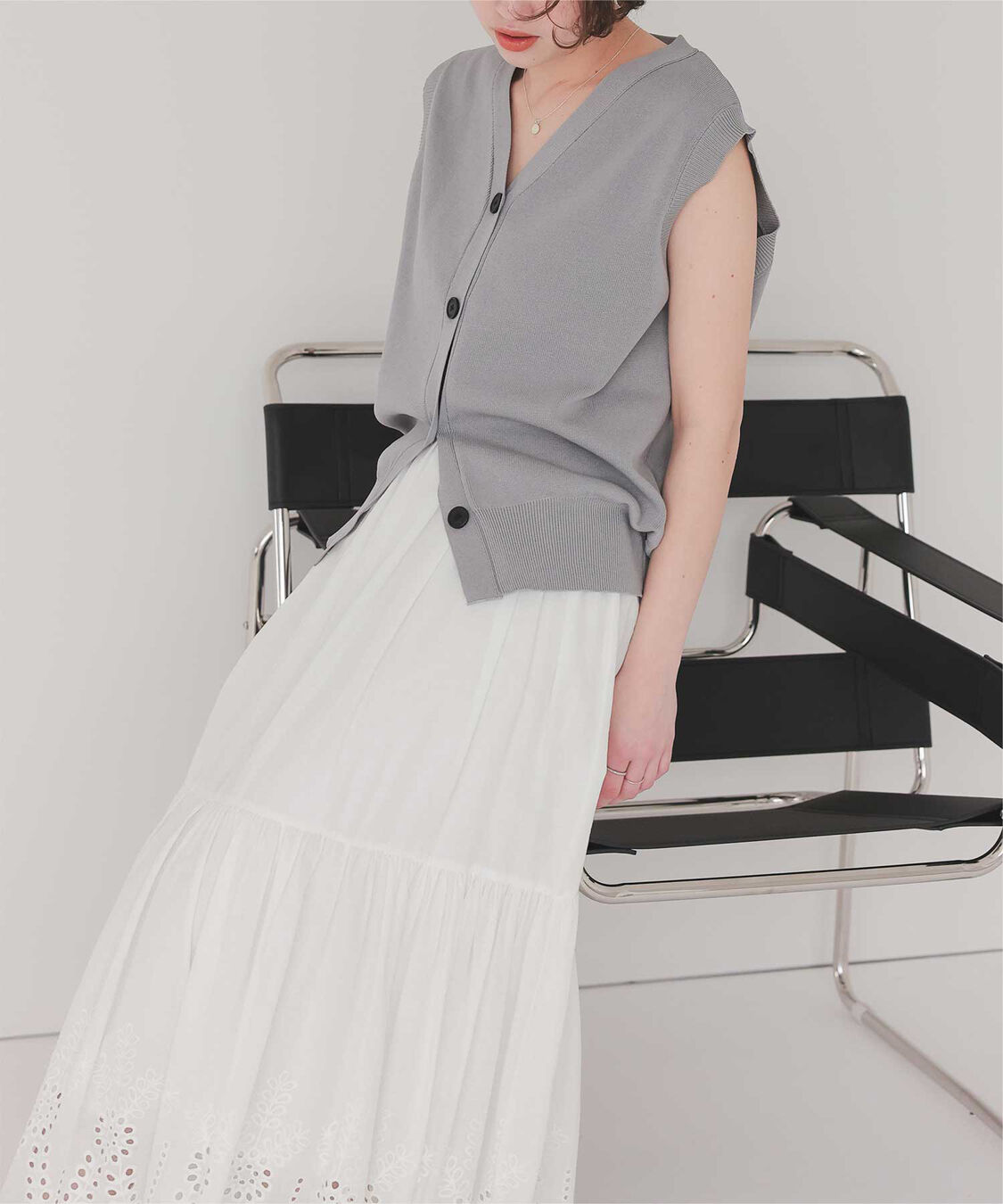 titivate「刺繍レースギャザースカート」|スカート|