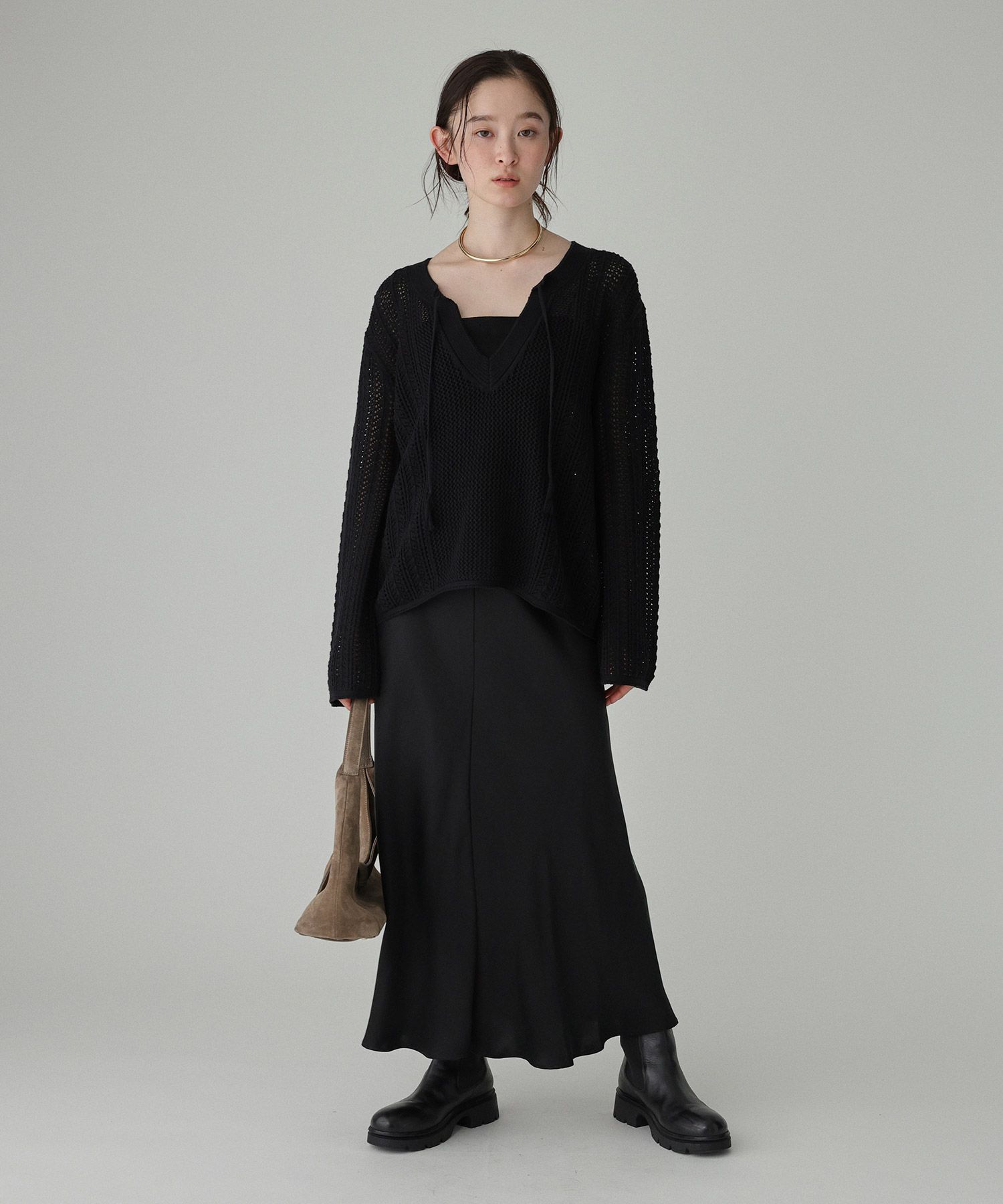 BABYLONE「フィブリルサテンスカート」|スカート|