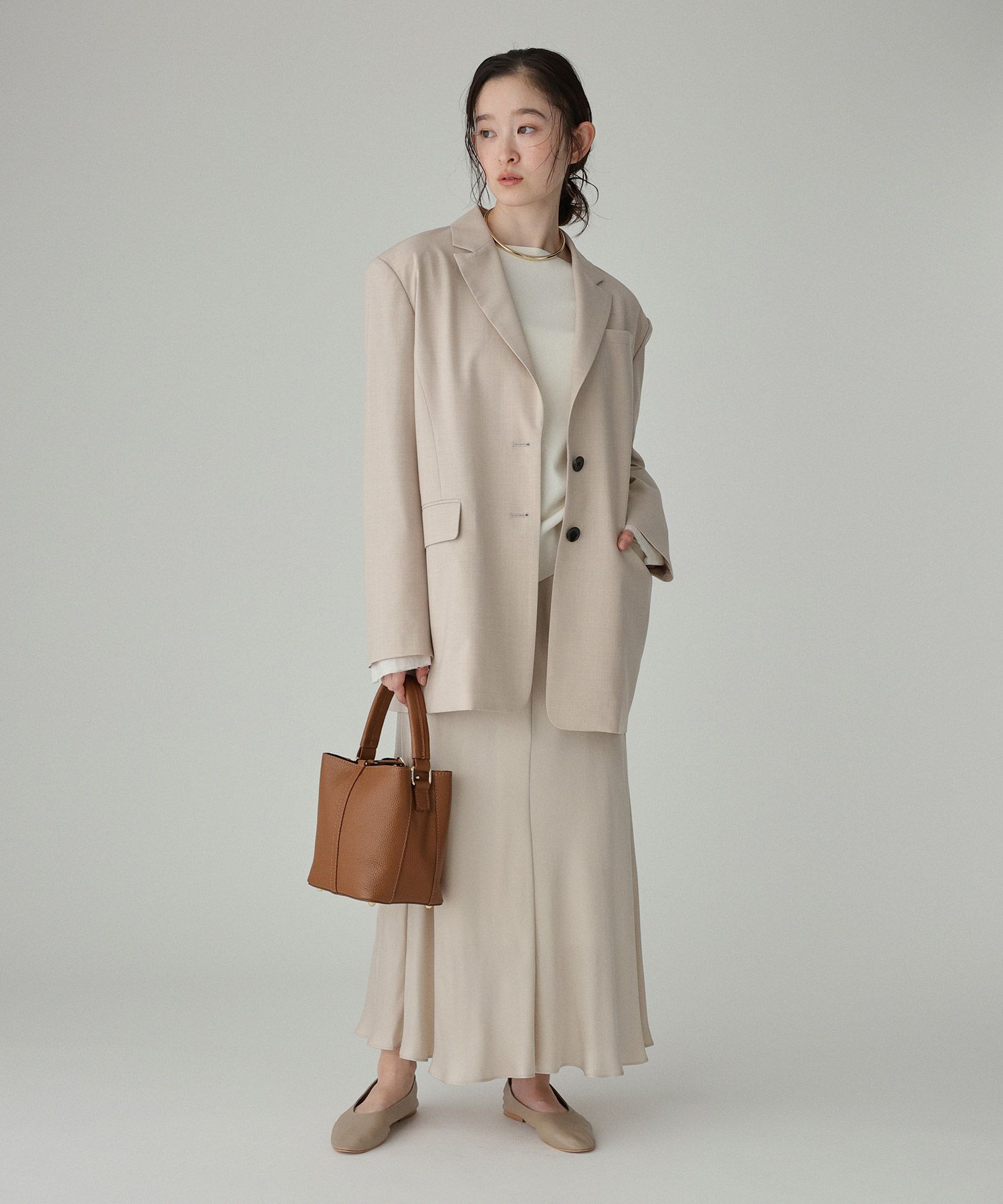 BABYLONE「フィブリルサテンスカート」|スカート|