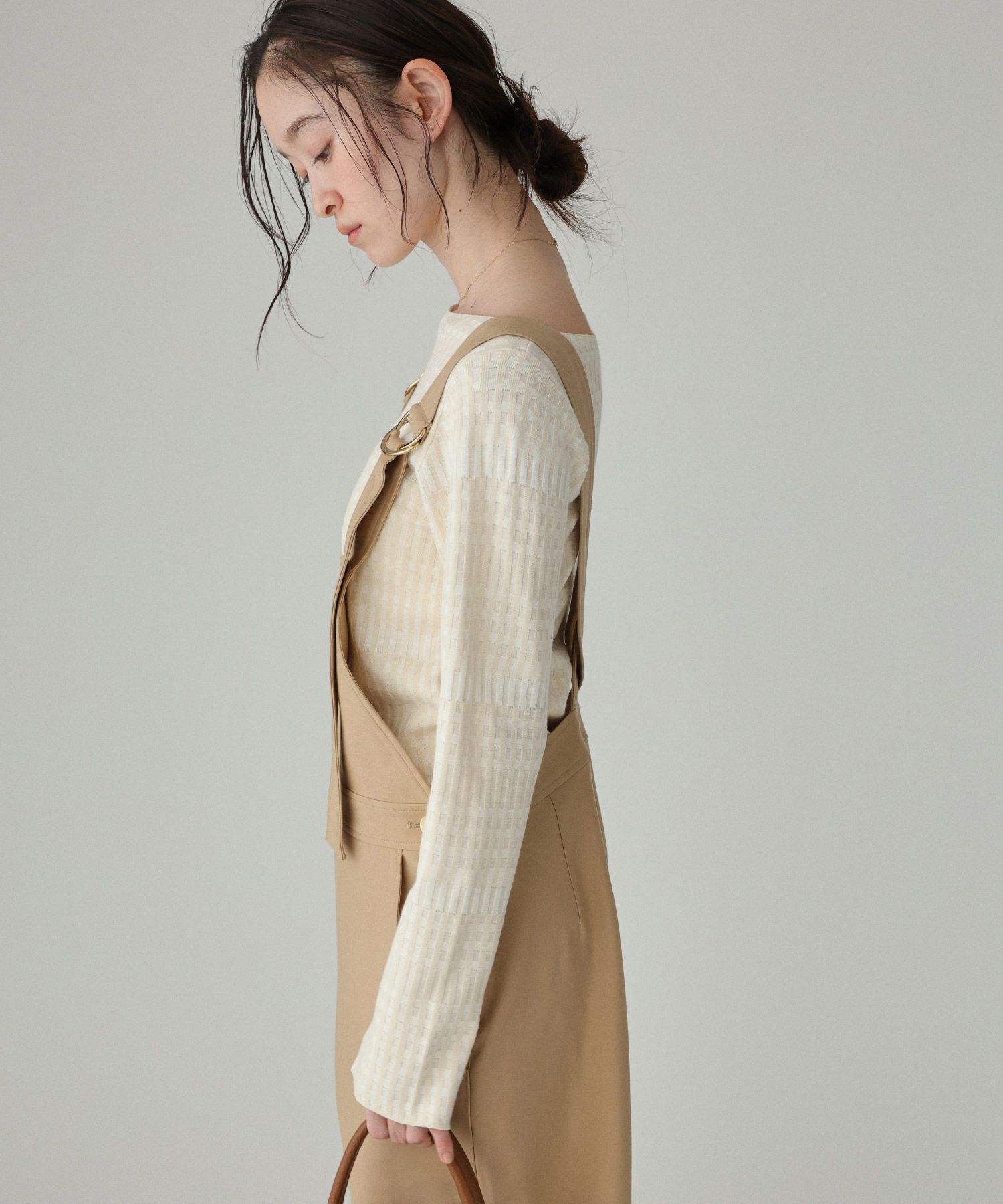 BABYLONE「ギンガム柄プルオーバー」|ニット・セーター|