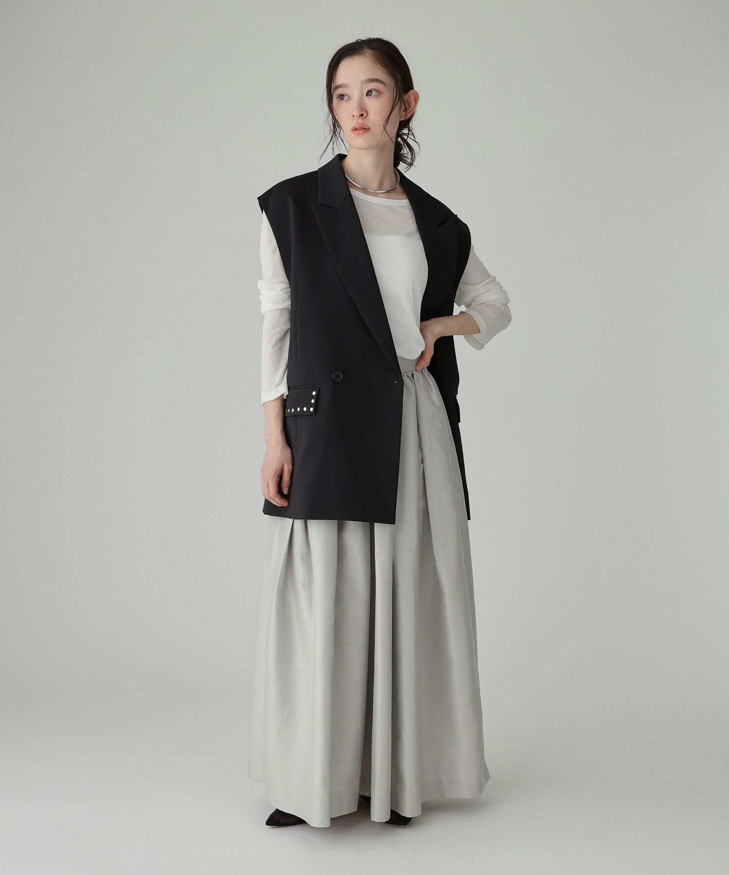 BABYLONE「シャンタンスカート」|スカート|