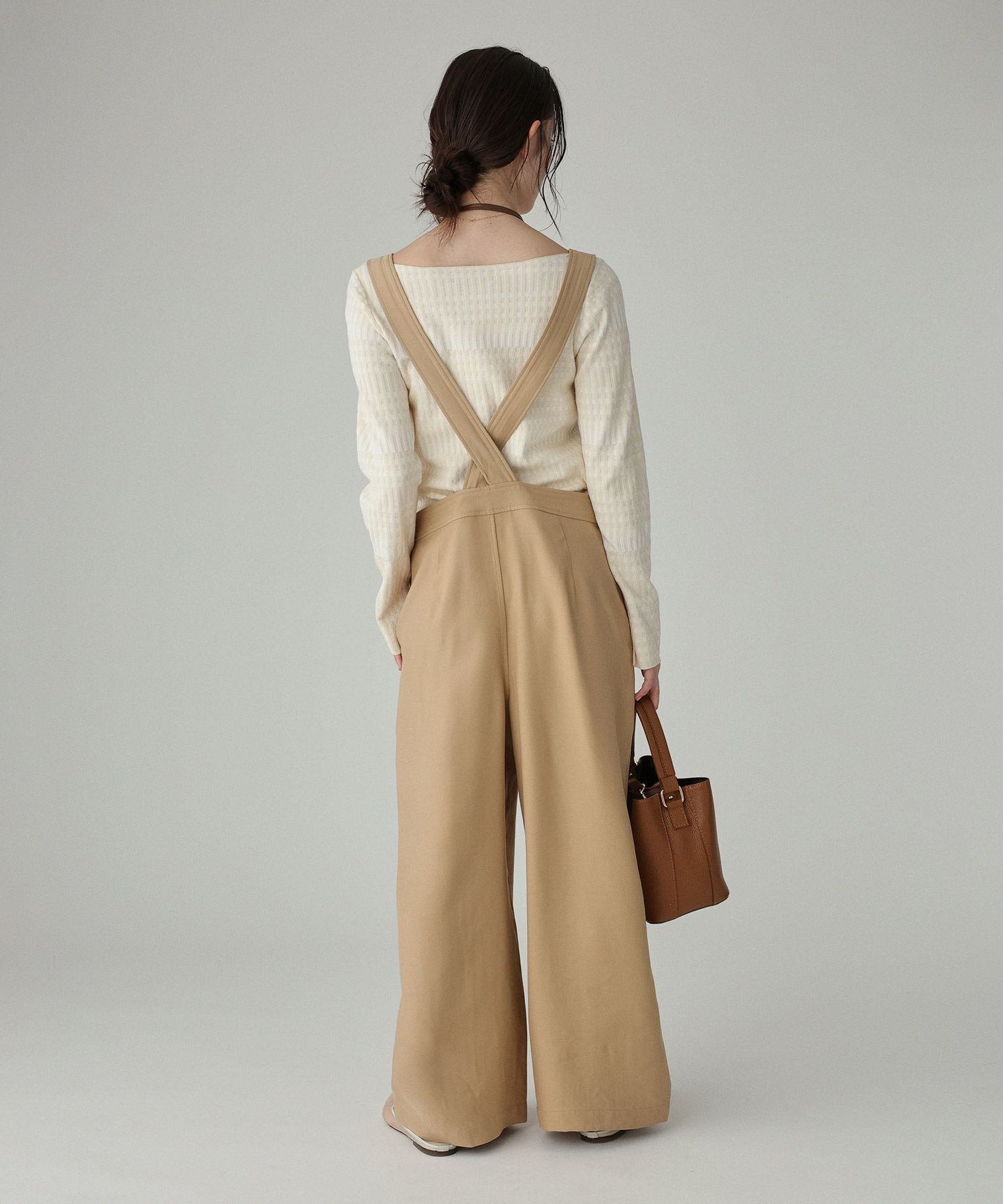 BABYLONE「ヴィスコースダブルクロスサロペット」|オールインワン|