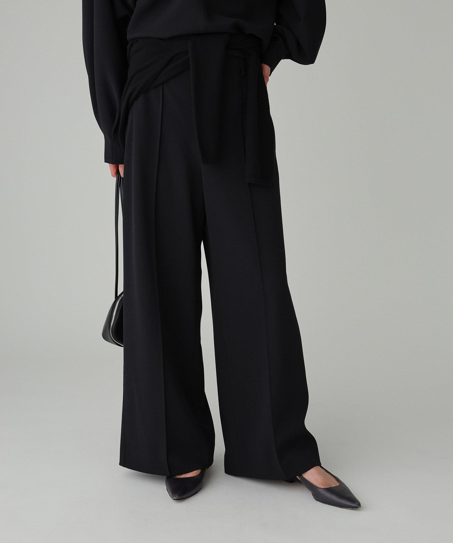 BABYLONE「【多機能素材】ジョーゼットスラックス」|スラックス|