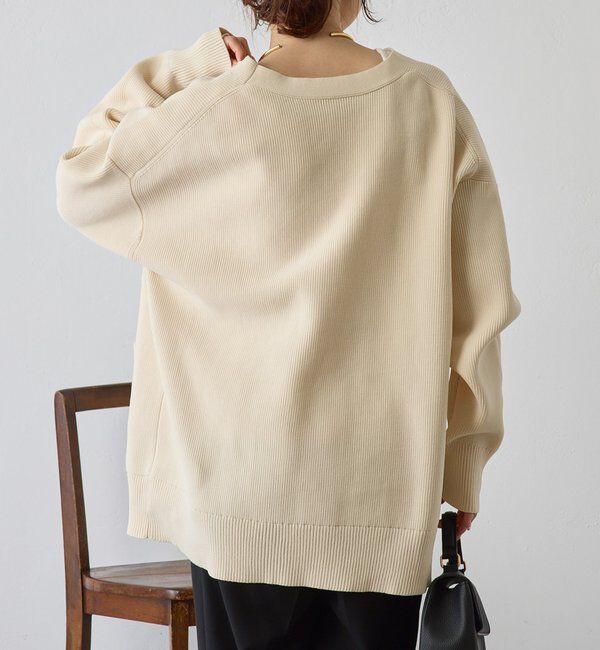  「【WEB限定/Du noir】スポンディッシュBIG Vネックカーディガン」|カーディガン|