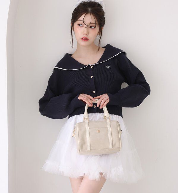  「ロゴ刺繍セーラーニット」|ニット・セーター|