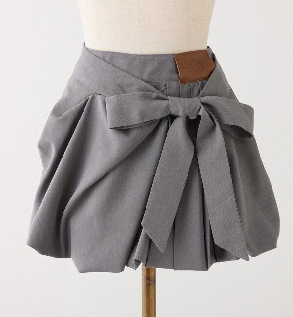  「【サイズ展開あり】バルーンミニスカート／パッチつき」|スカート|