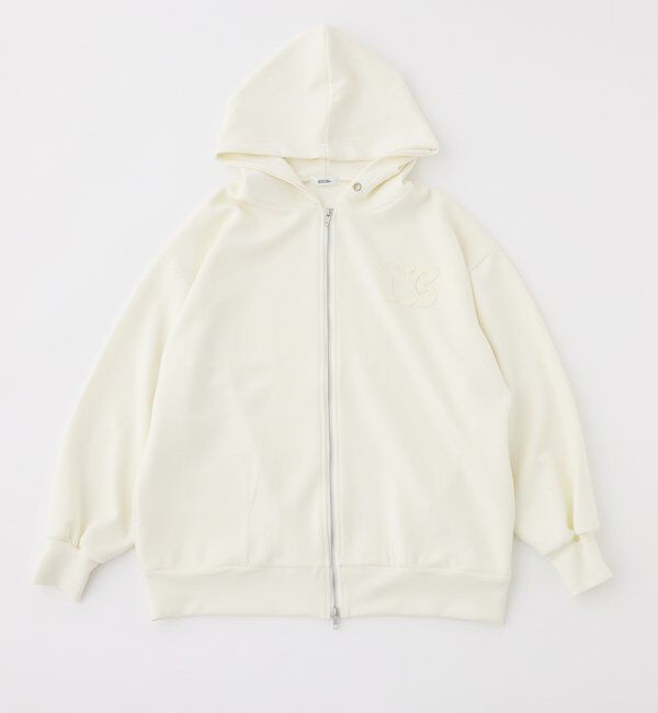  「ロゴグリッターパーカー」|プルオーバー|オフホワイト