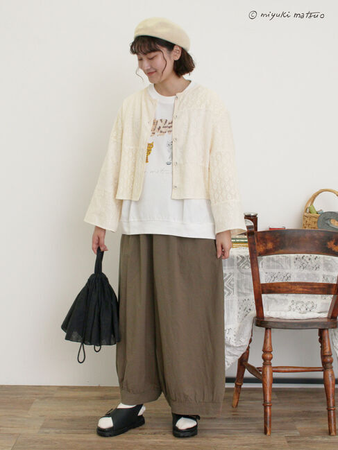 Samansa Mos2「【miyuki matsuo&times;Samansa Mos2】タックTシャツ」|Tシャツ・カットソー|