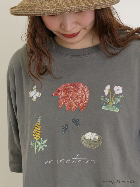 Samansa Mos2「【miyuki matsuo&times;Samansa Mos2】タックTシャツ」|Tシャツ・カットソー|