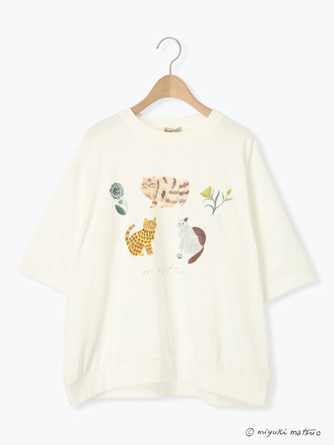 Samansa Mos2「【miyuki matsuo&times;Samansa Mos2】タックTシャツ」|Tシャツ・カットソー|
