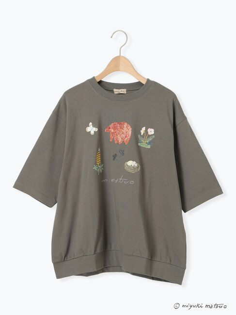 Samansa Mos2「【miyuki matsuo&times;Samansa Mos2】タックTシャツ」|Tシャツ・カットソー|