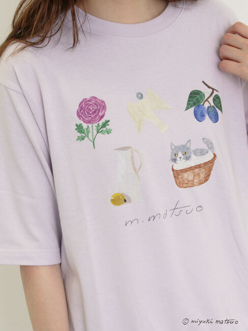 Samansa Mos2「【miyuki matsuo&times;Samansa Mos2】タックTシャツ」|Tシャツ・カットソー|