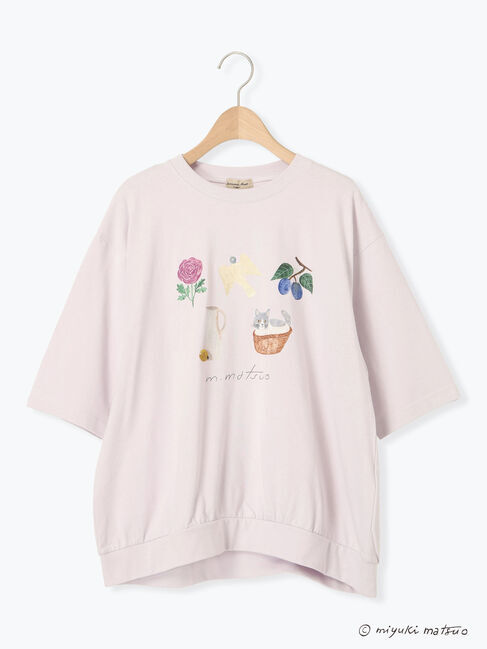 Samansa Mos2「【miyuki matsuo&times;Samansa Mos2】タックTシャツ」|Tシャツ・カットソー|