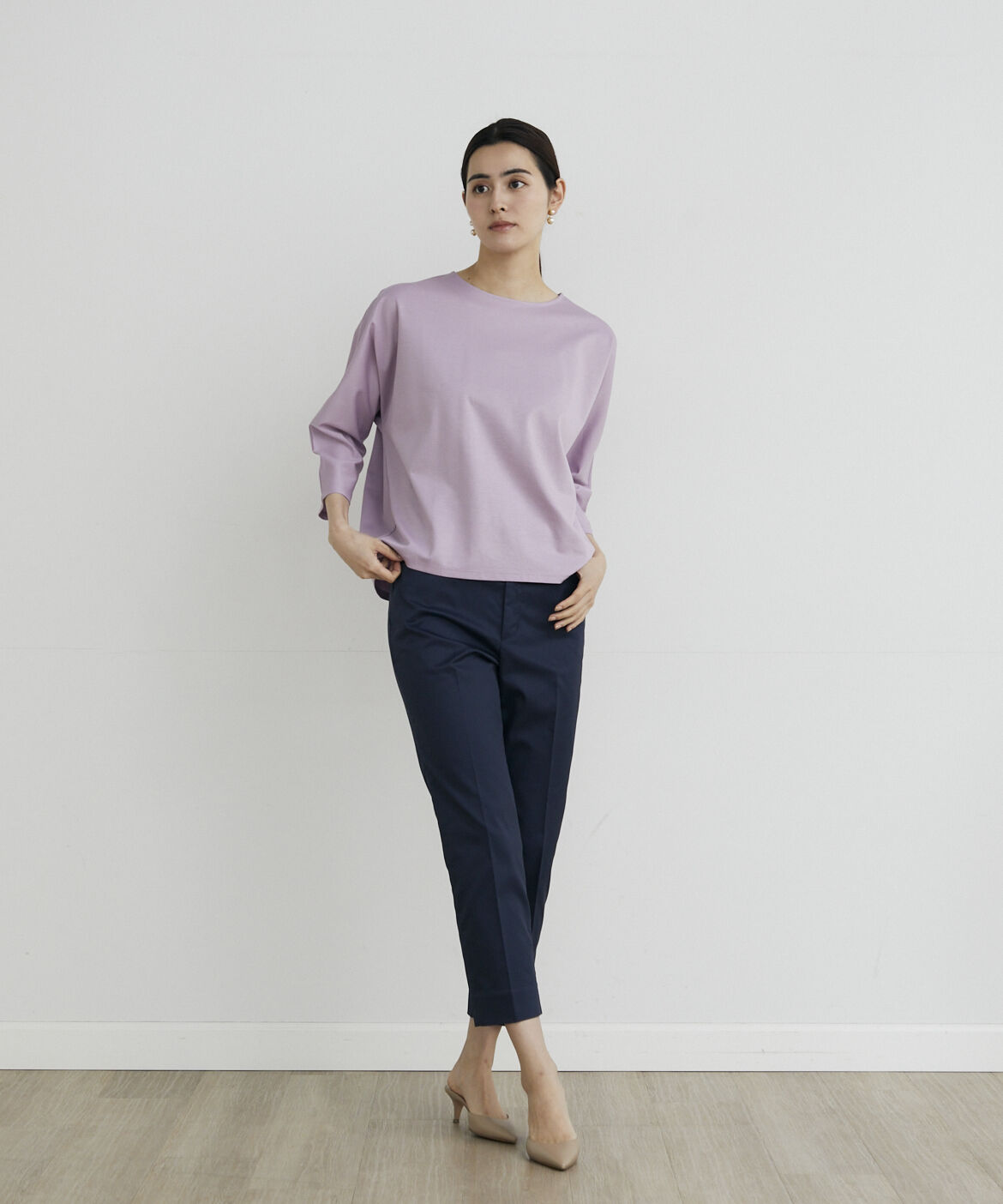 7-IDconcept.「コットンポリエステルストレッチベーシックパンツ」|その他|