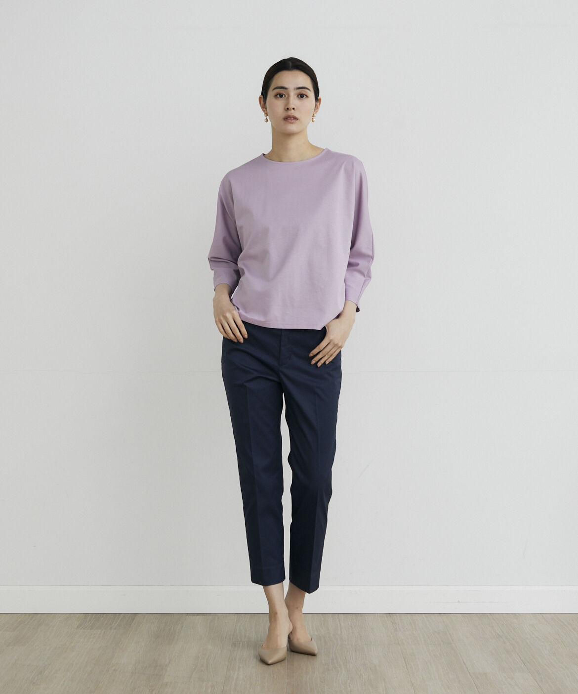 7-IDconcept.「コットンポリエステルストレッチベーシックパンツ」|その他|