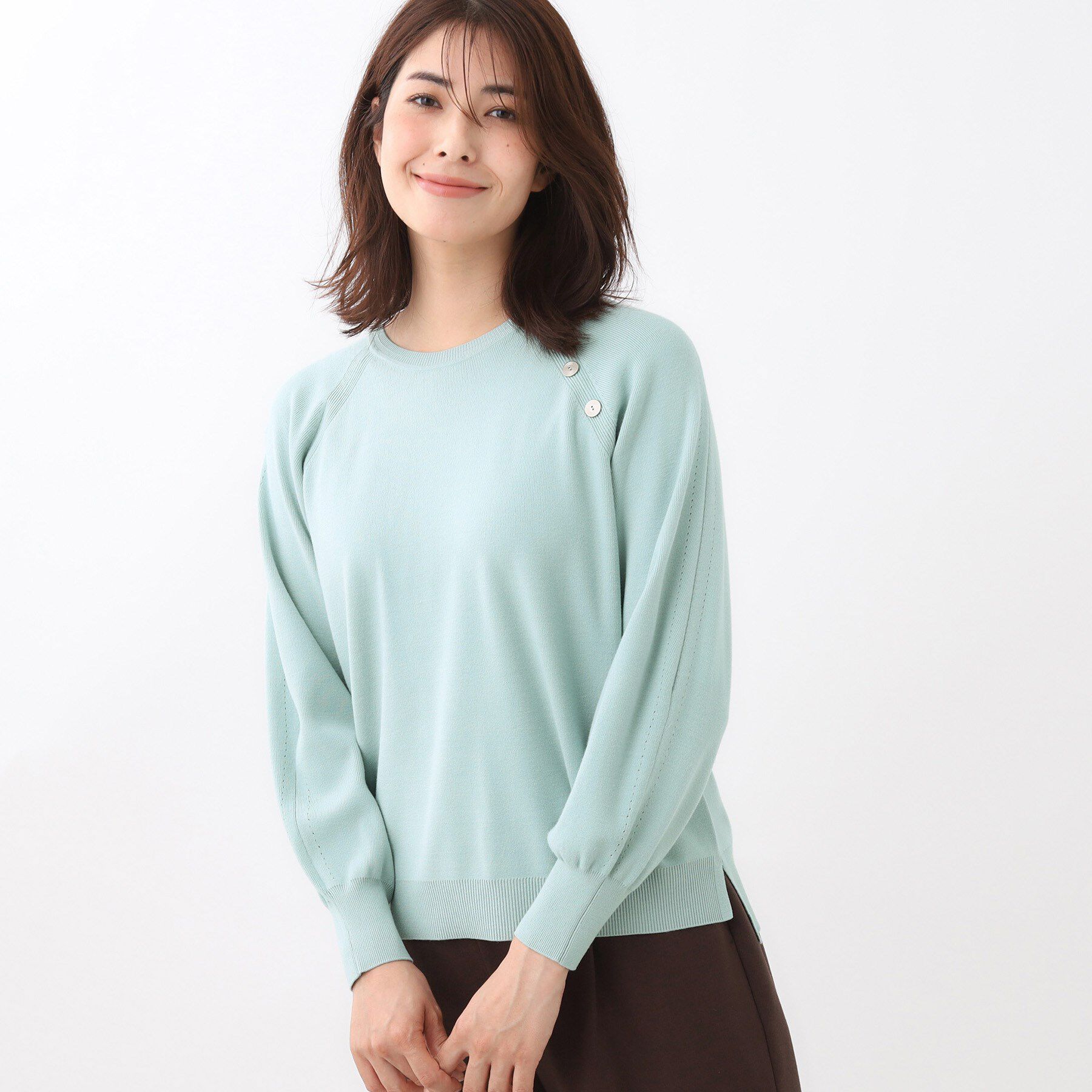 Reflect「【ゆったり着られる◎】ラグランスリーブニット」|ニット・セーター|