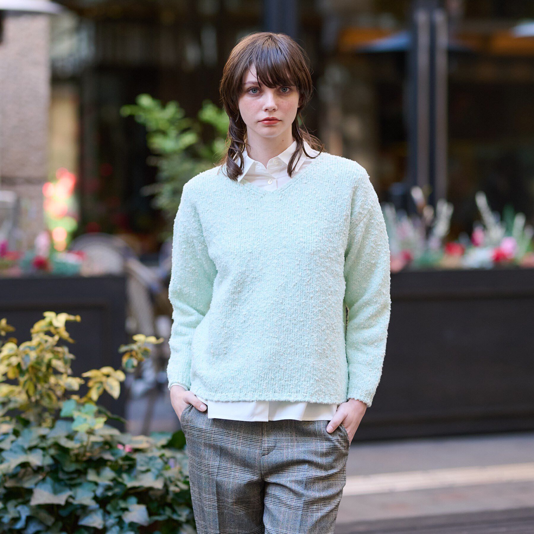 DRESSTERIOR「ツイーディプルオーバーニット」|ニット・セーター|