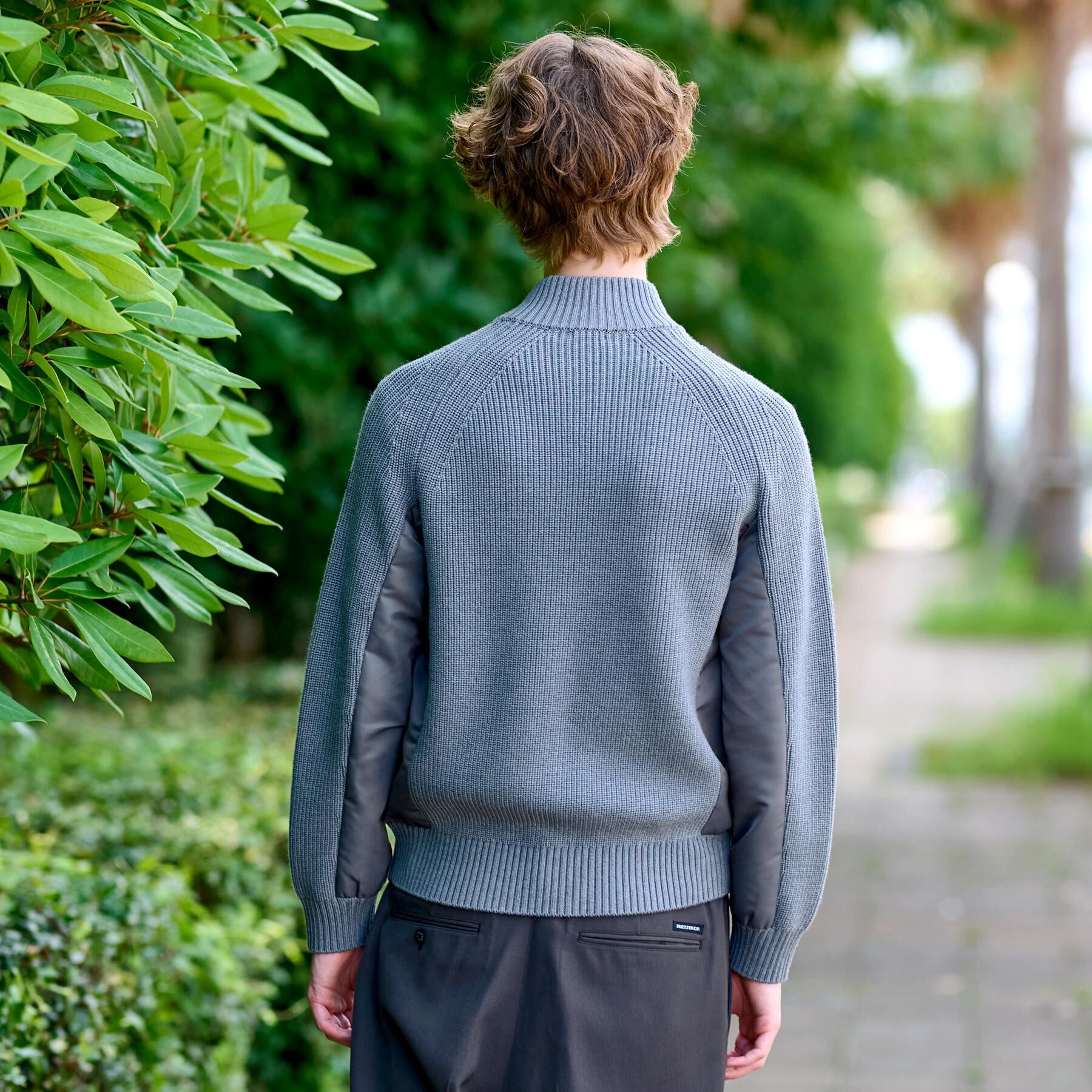 DRESSTERIOR「ミリタリーニットジャケット」|カーディガン|